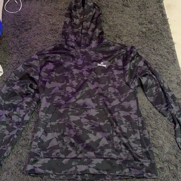 Spalding black and gray camp hoodie - Picture 1 of 3